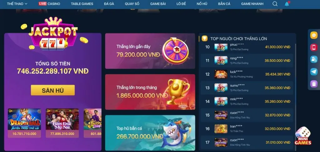 Tính năng nổ hũ trong game bắn cá TT88
